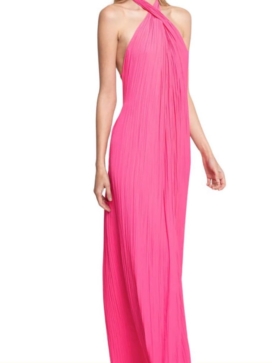 Pink long dress