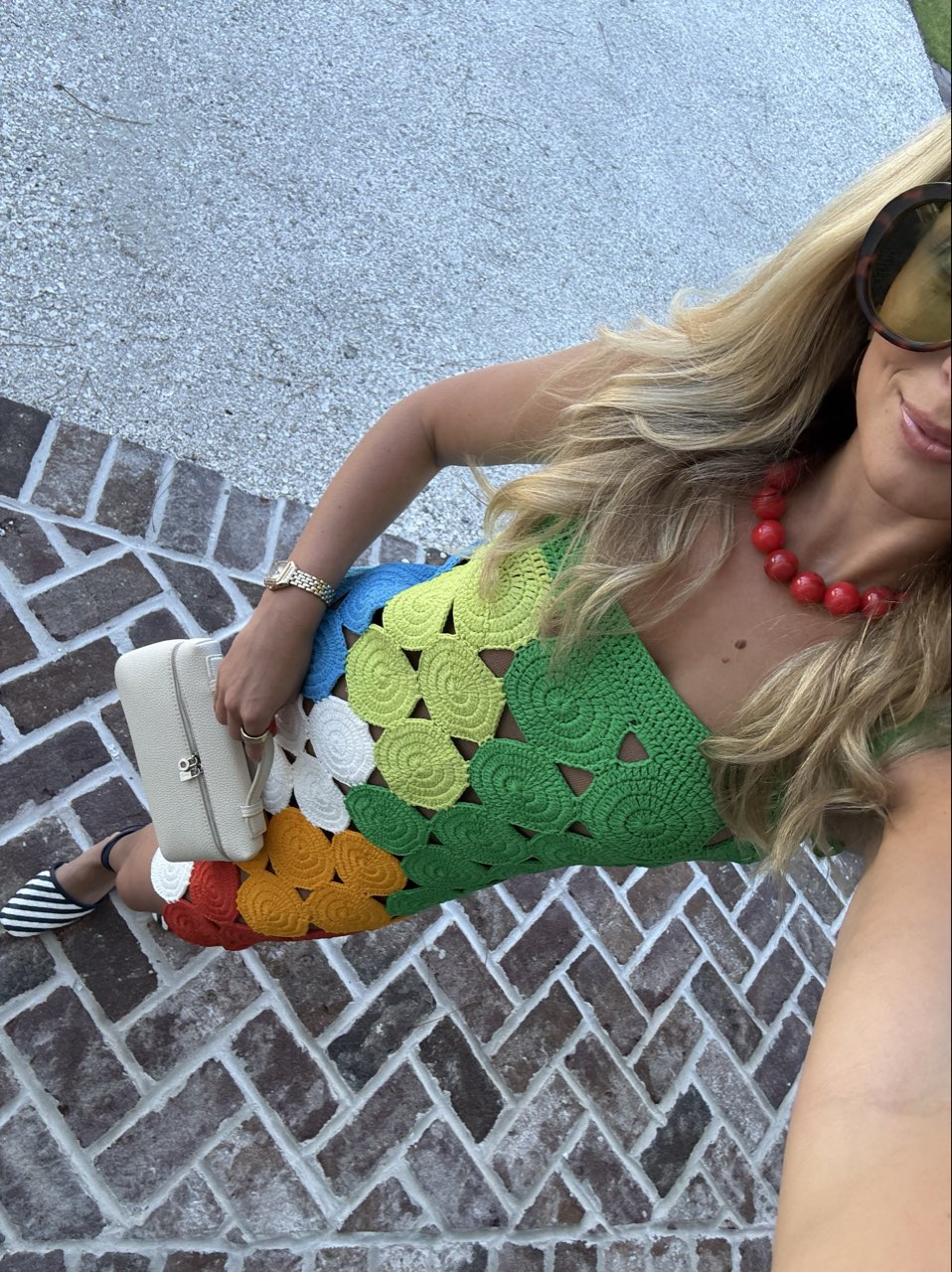 BEEP TANK MINI DRESS IN ISLAND MULTI
