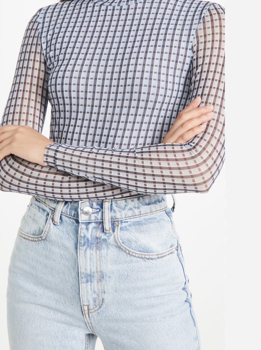 Ganni mesh turtleneck