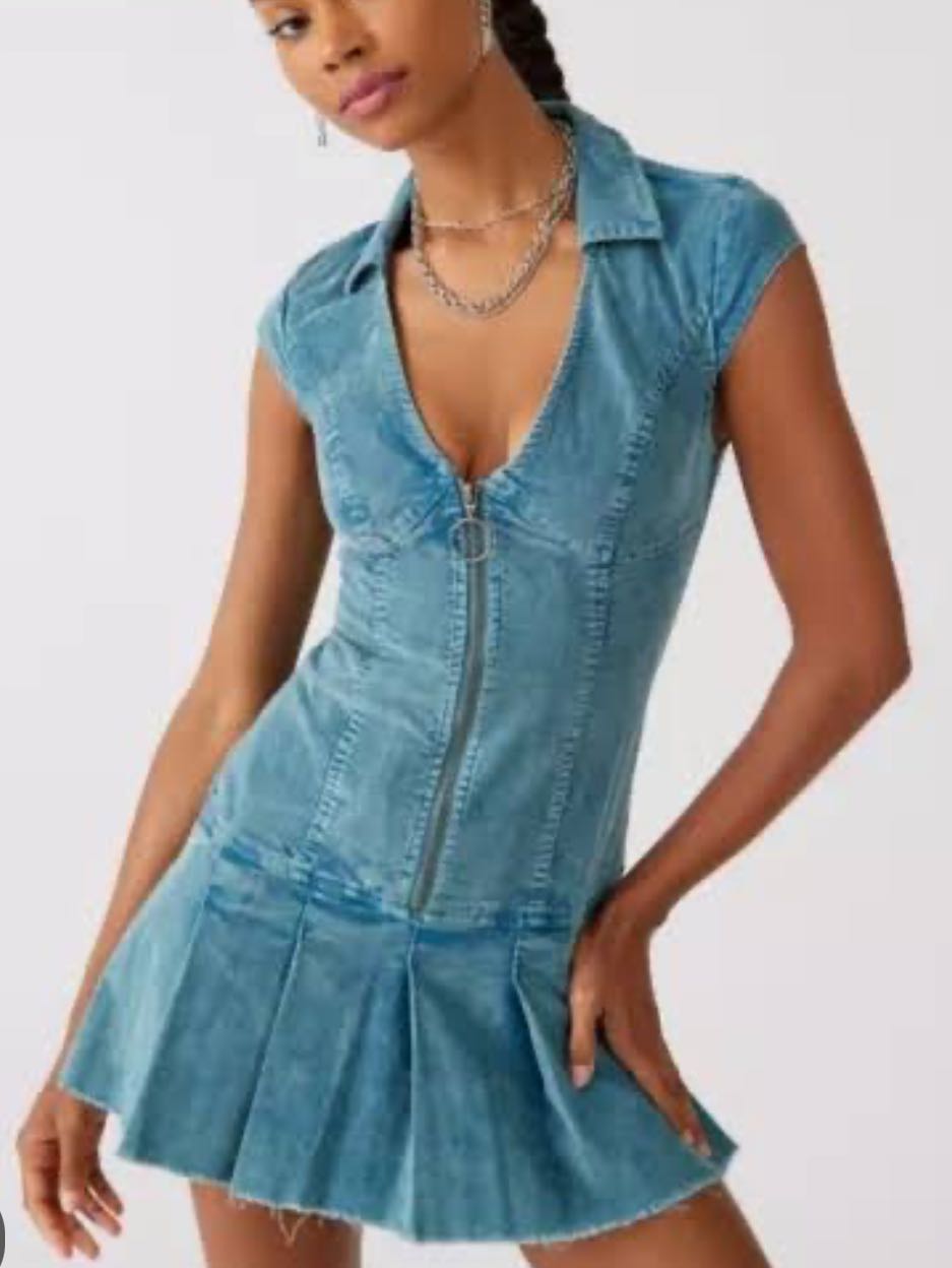 Corduroy mini dress