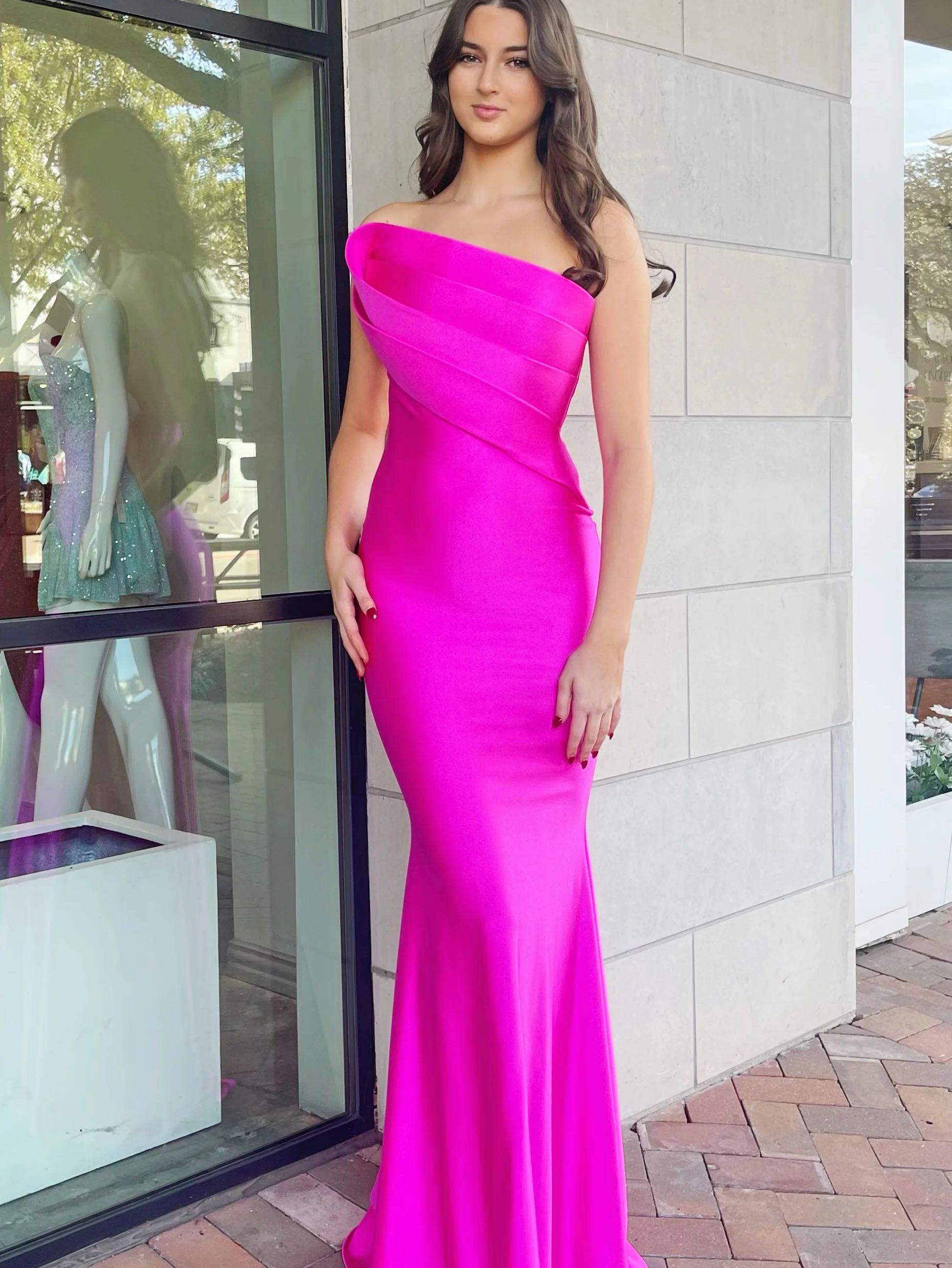 Hot Pink Formal Dress