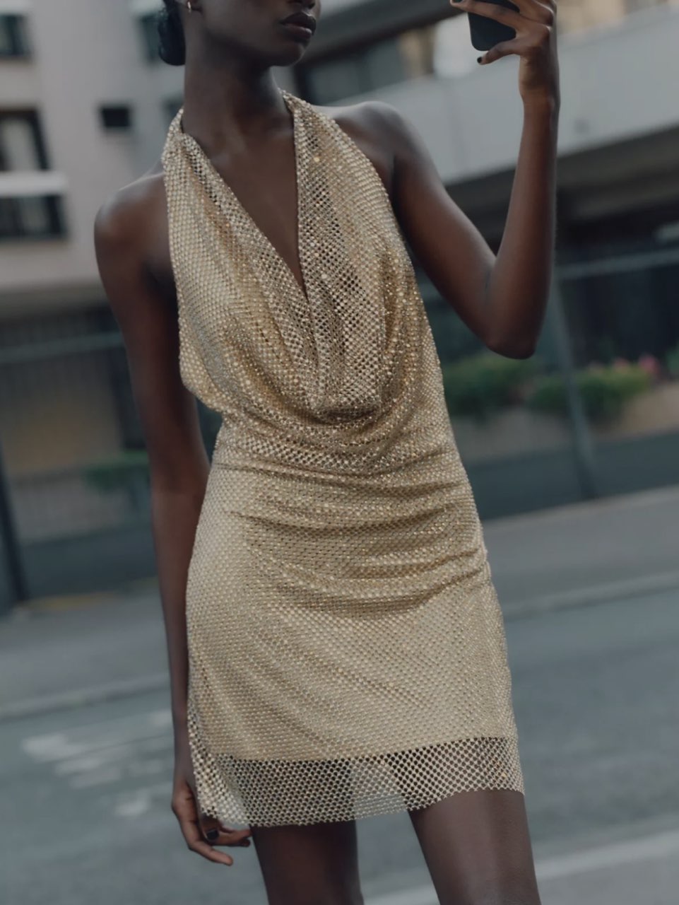 Sparkly Halter Dress