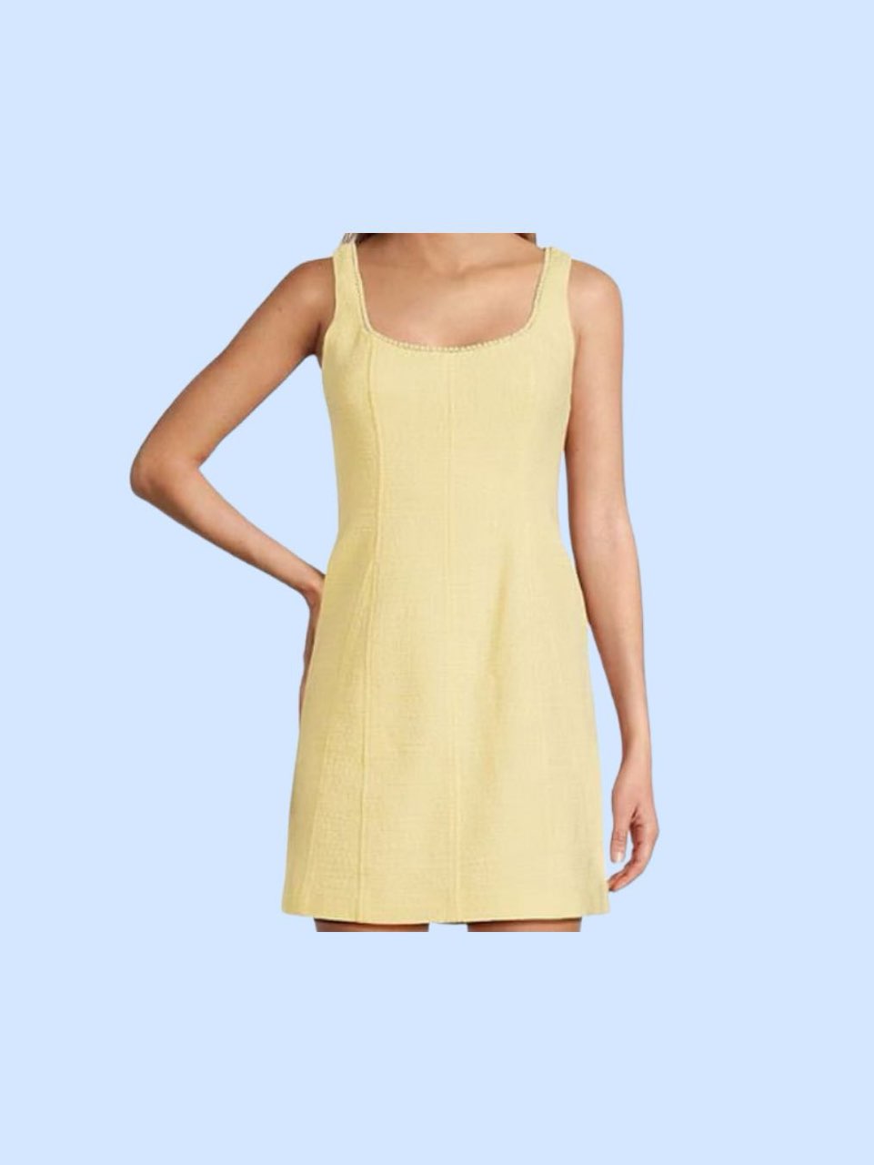 Antonio Melani yellow tweed dress