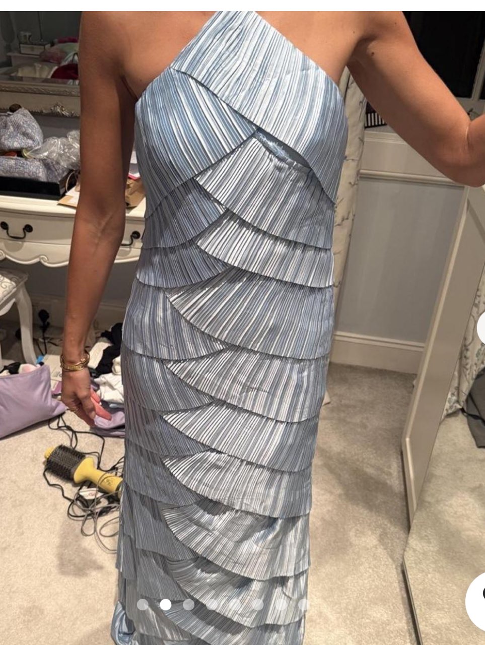 Baby blue formal dress