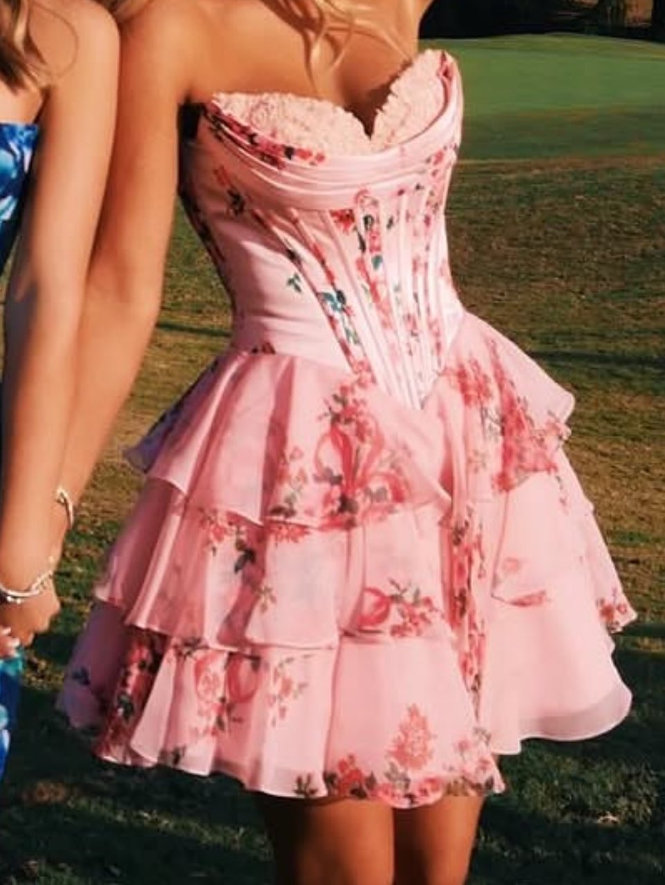 Sherri Hill Floral mini dress