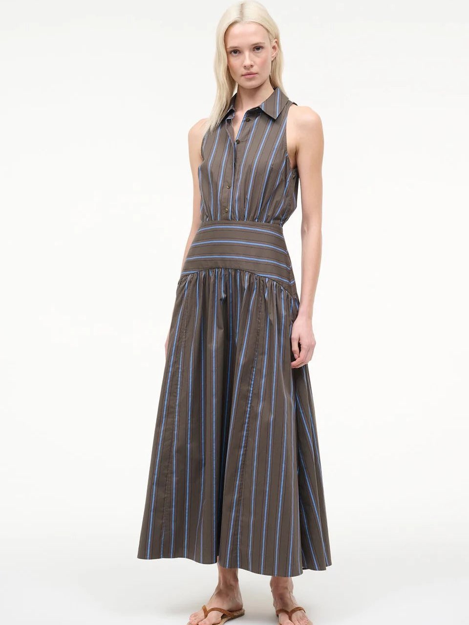 Staud Romy Huntington Stripe Dress
