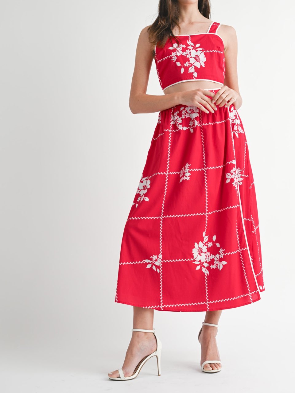 Kinzlee Tube Top and Midi Skirt Set