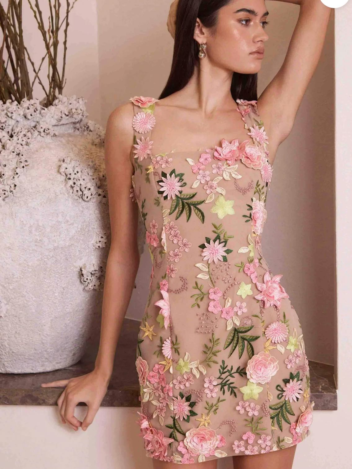 ELLIATT Aella Embroidered Mini Dress