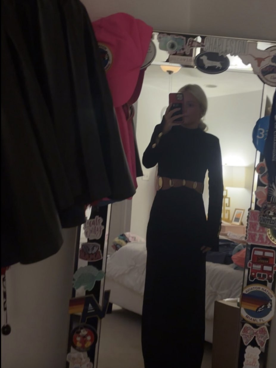 Black Long Sleeve Cutout Maxi Dress