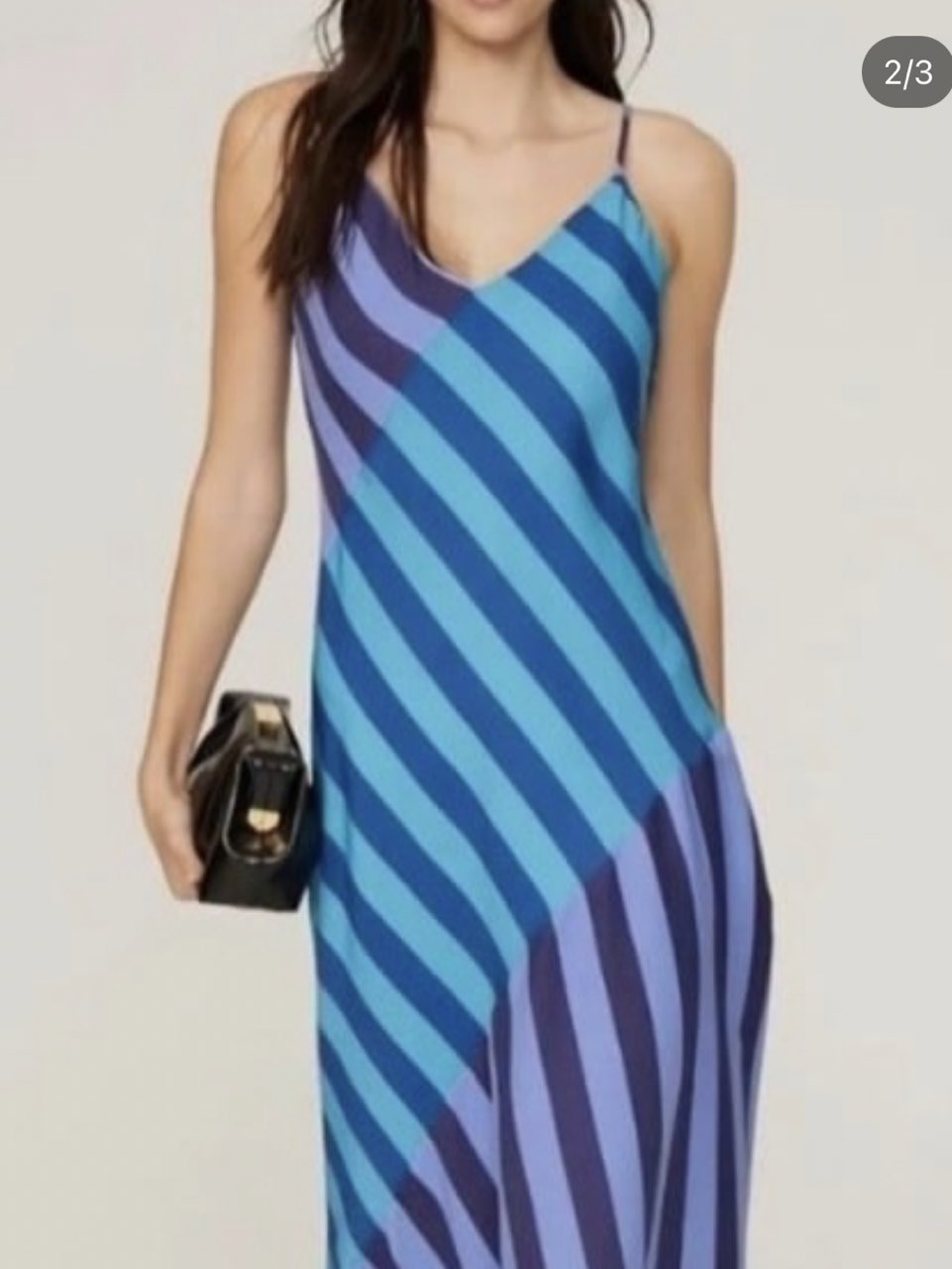 Multi-Stripe Maxi Slip Dress