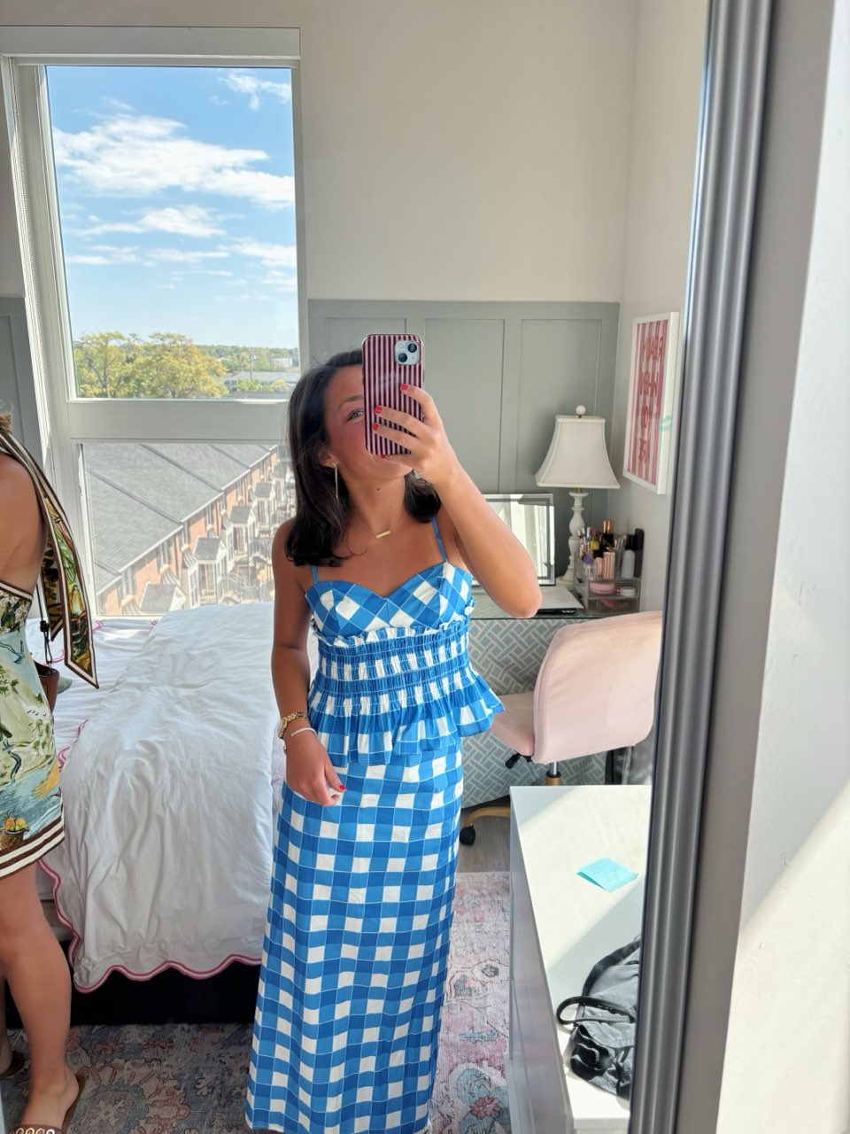 Blue and white set