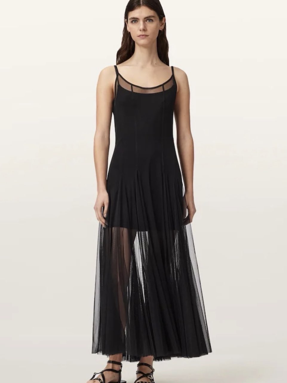 AllSaints black maxi dress