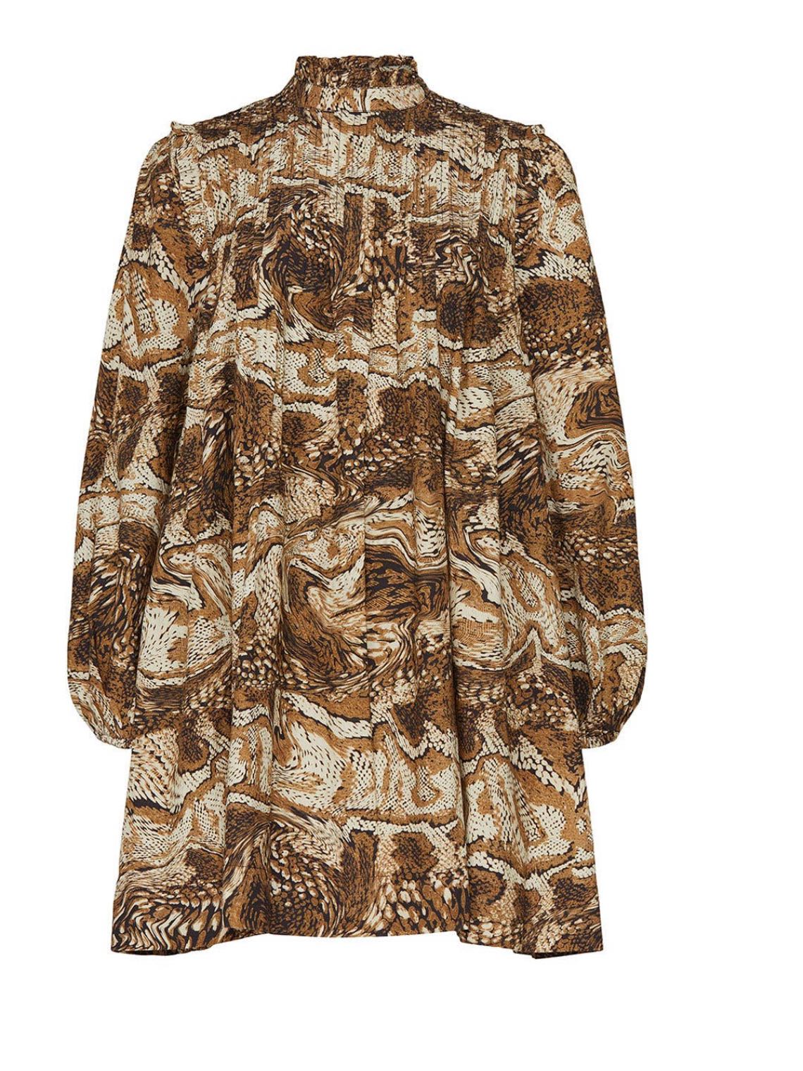 Tiger eye mini dress