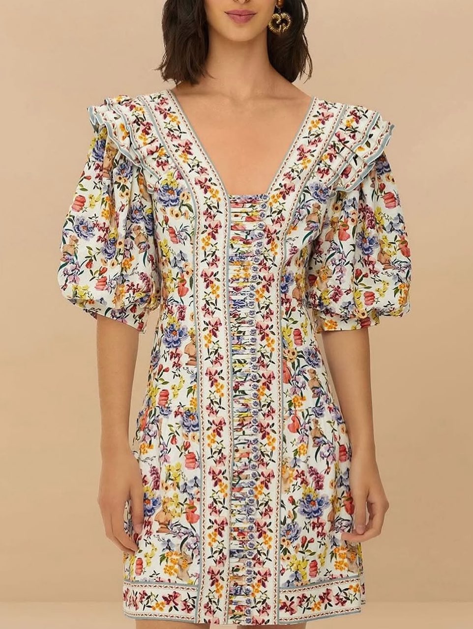 Farm rio greek garden print mini