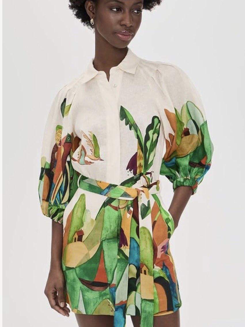 ALÉMAIS Linen Mini Dress