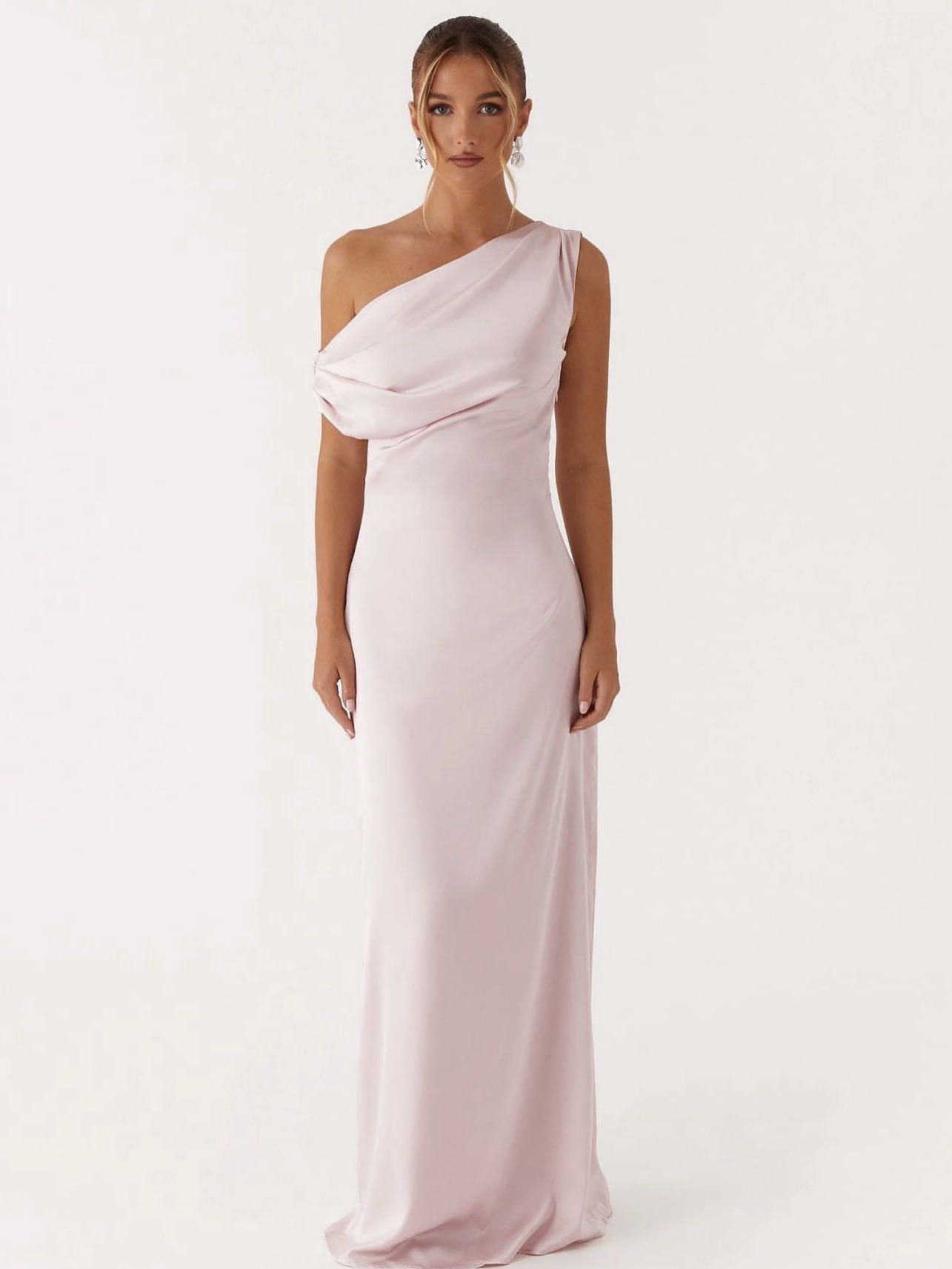 Off shoulder gown