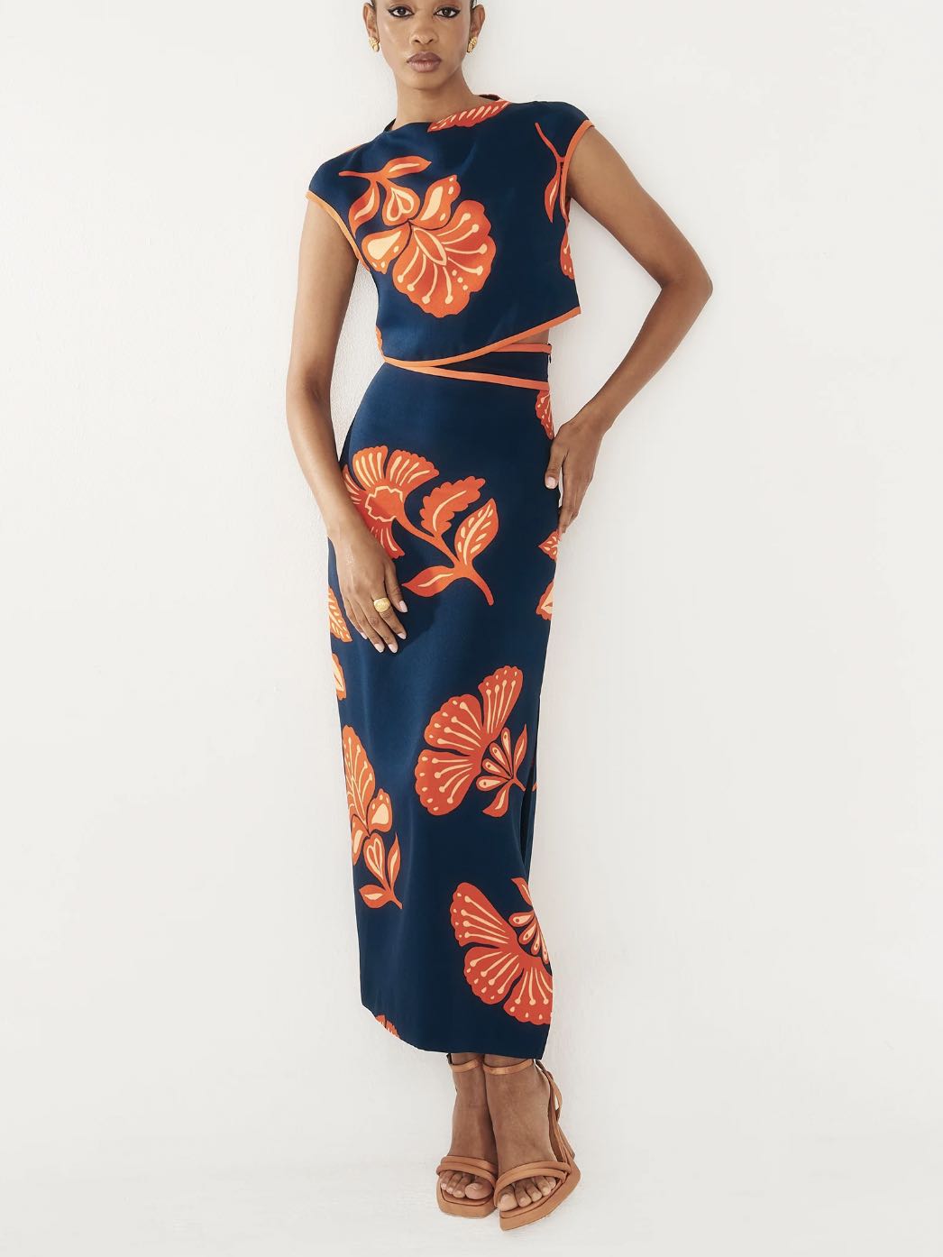Orange + Navy Set