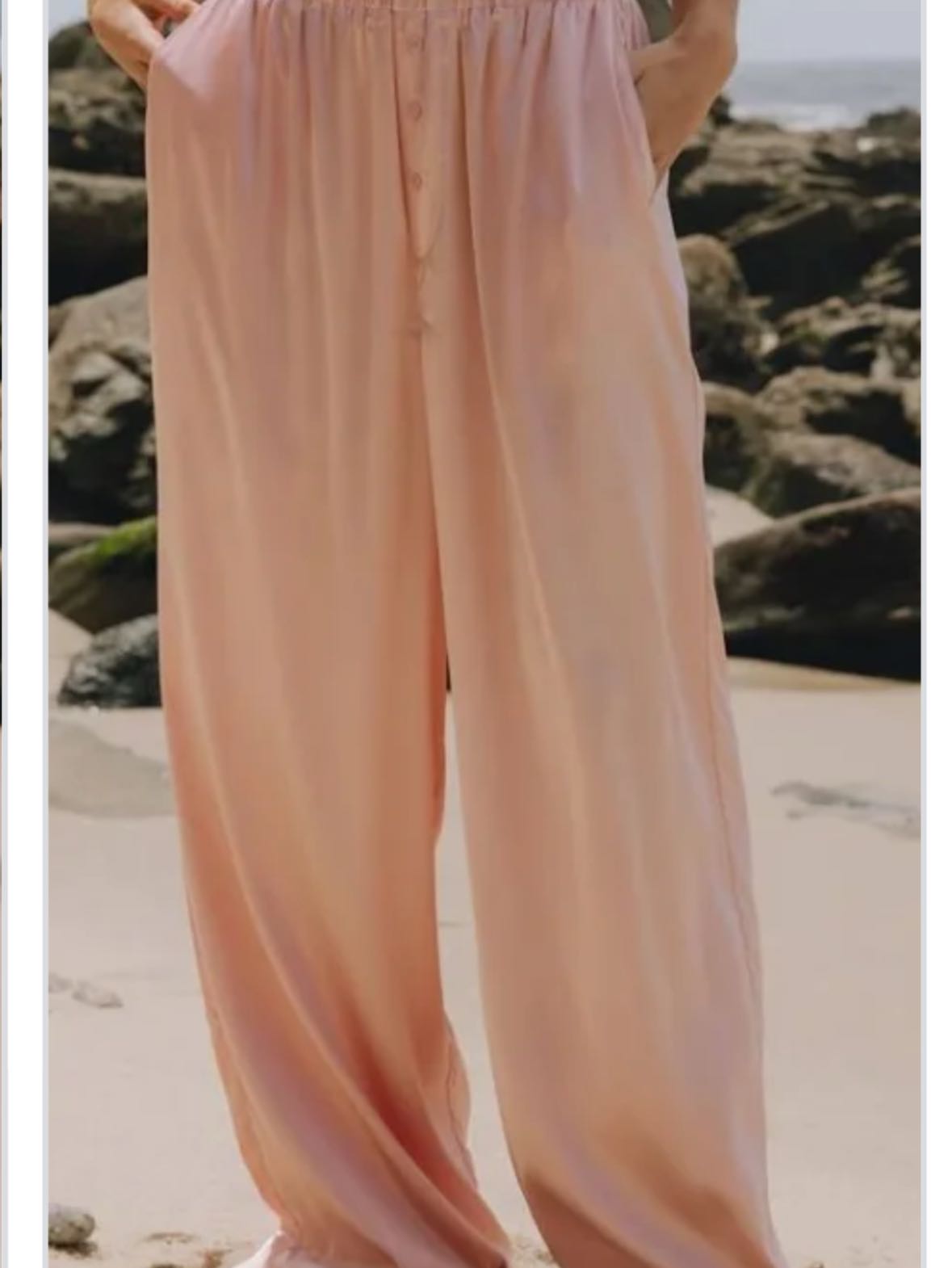 Daily Drills Silky Pink Pants