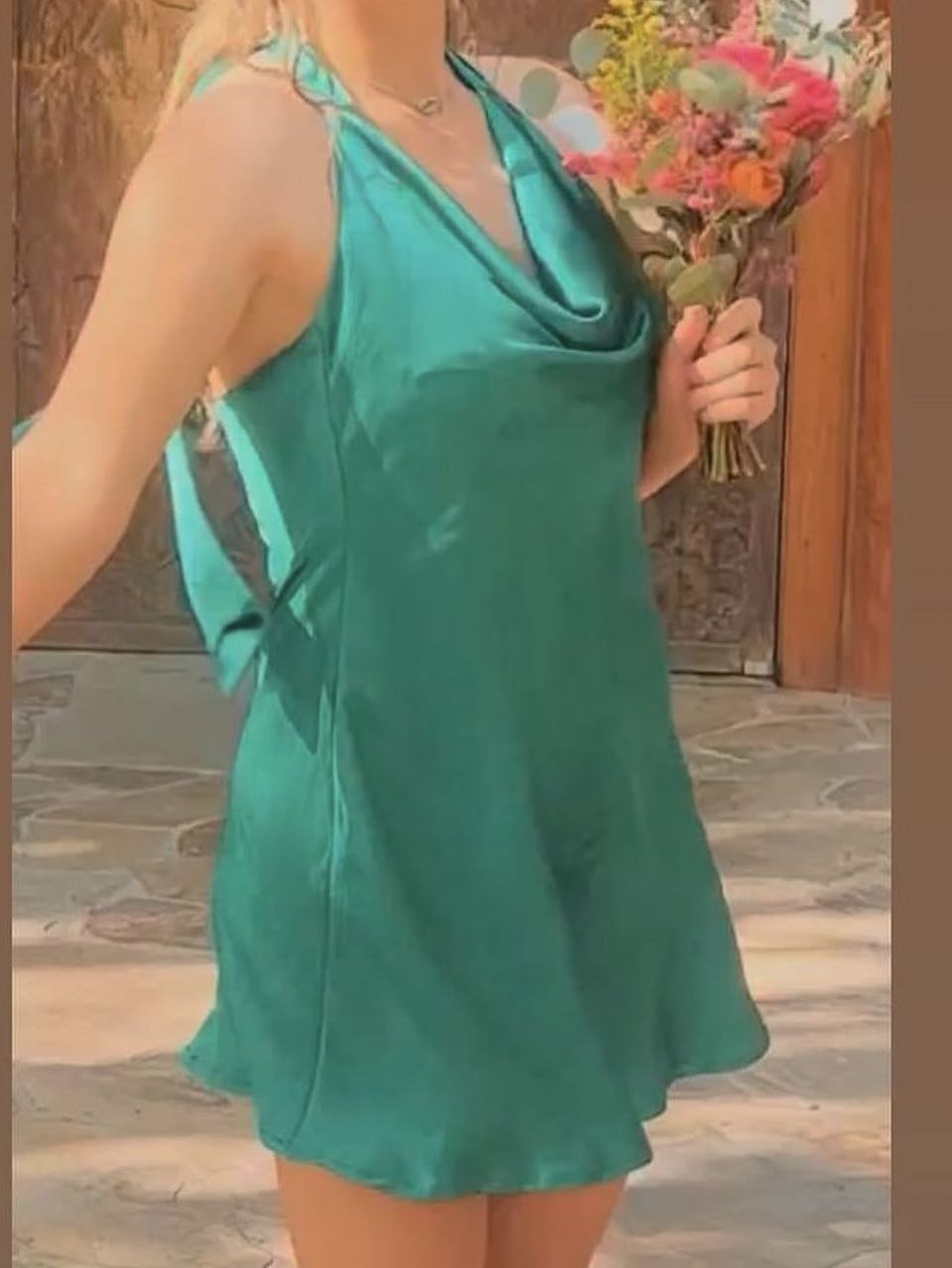 Silk Mini Dress