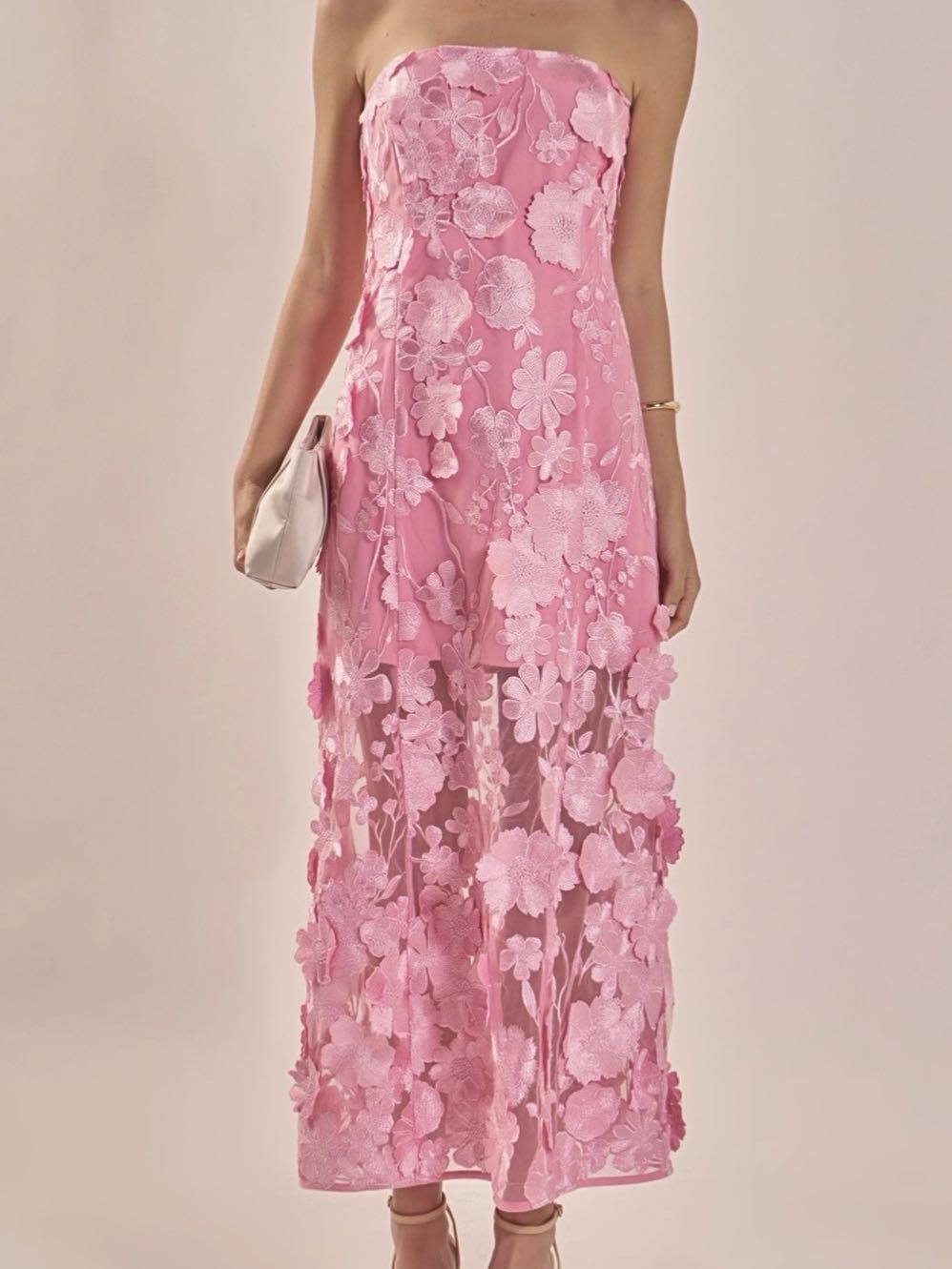 Endless Rose Strapless Floral Dress