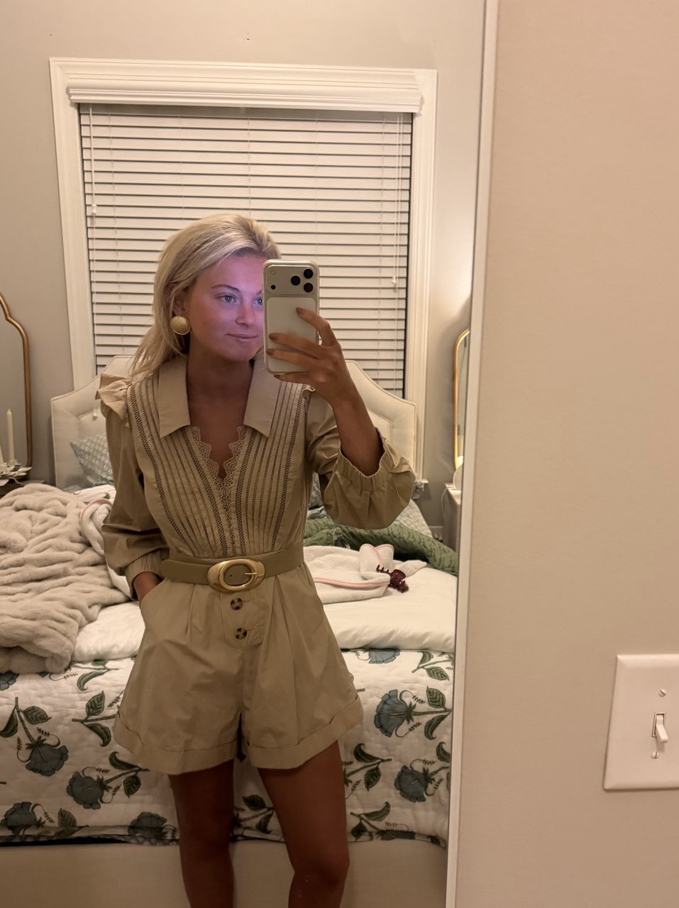 Self Portrait V-neck romper