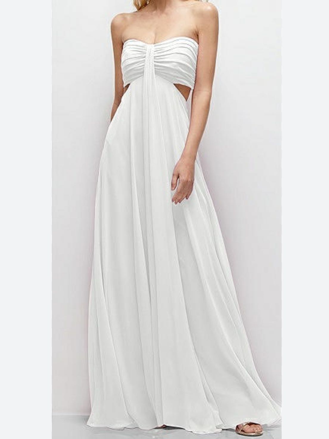White prom dress