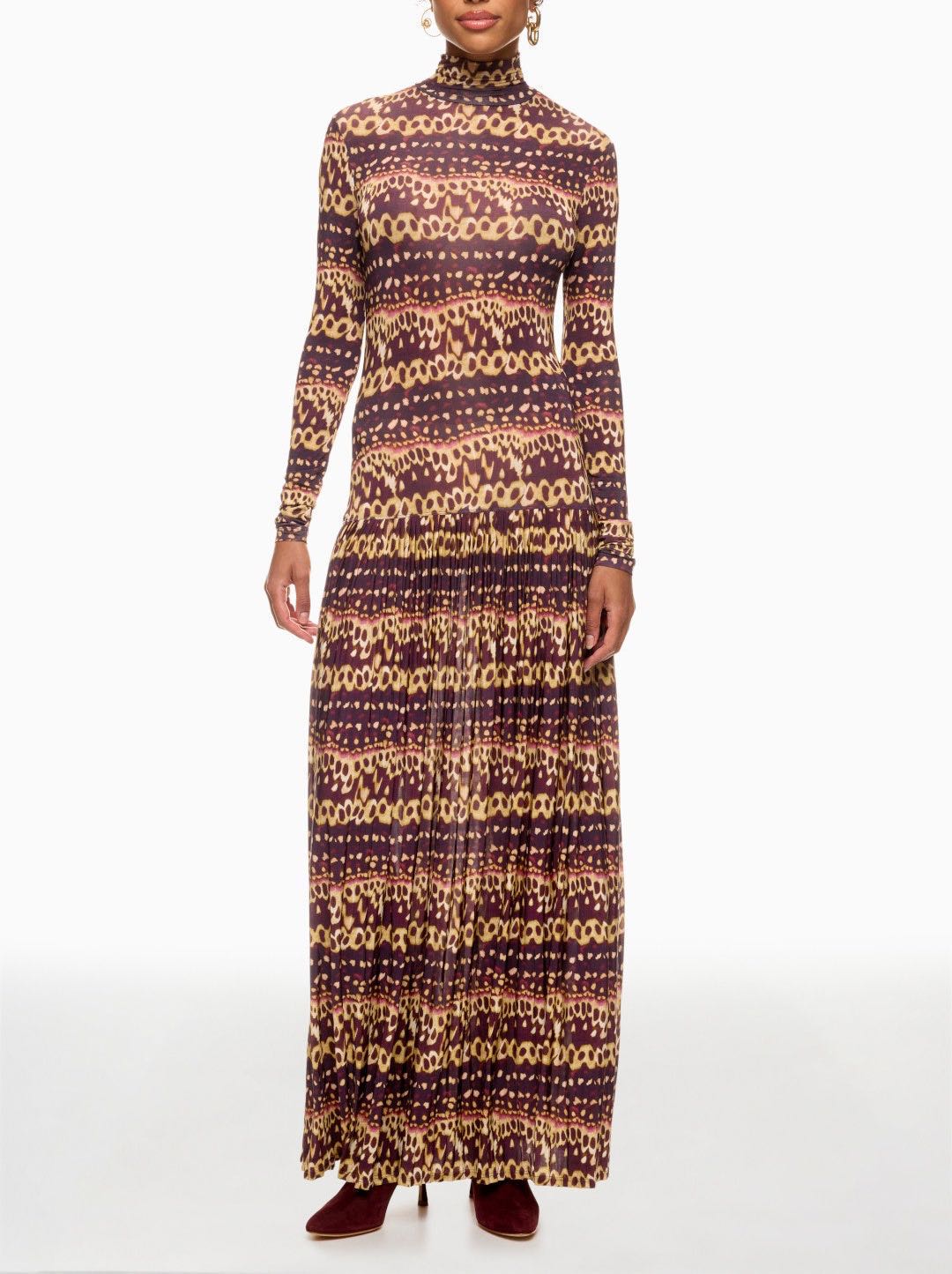 Amaya Dress Patterned Turtleneck