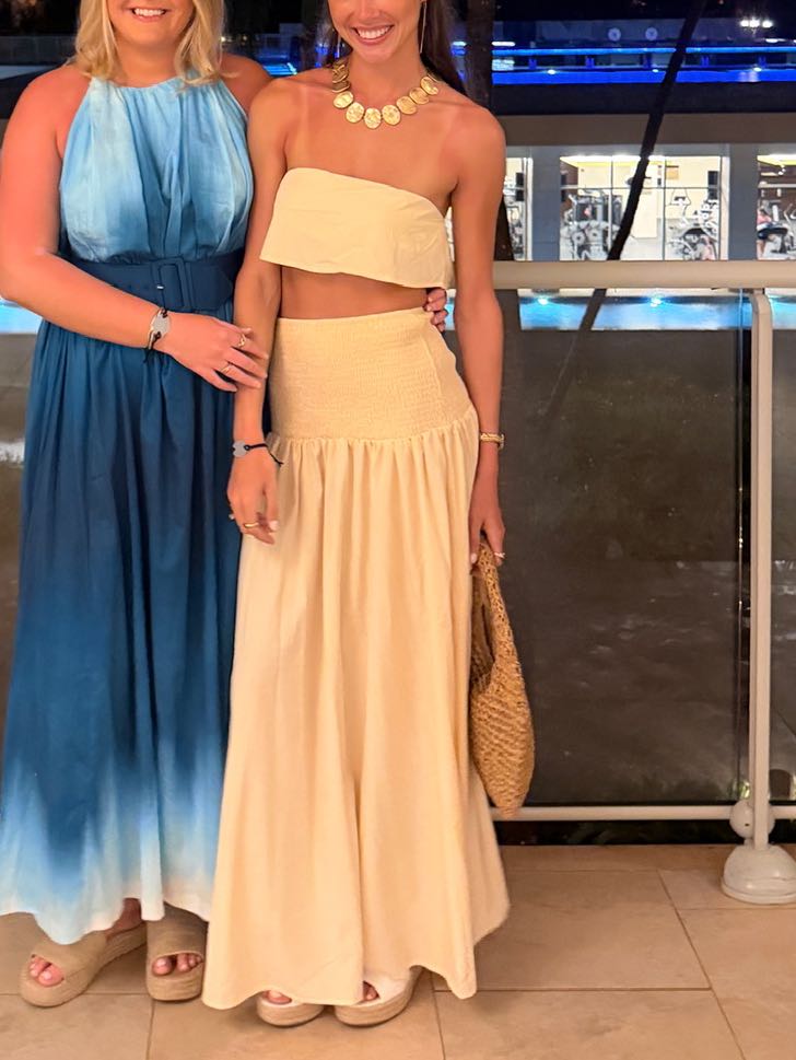 Yellow Skirt Set