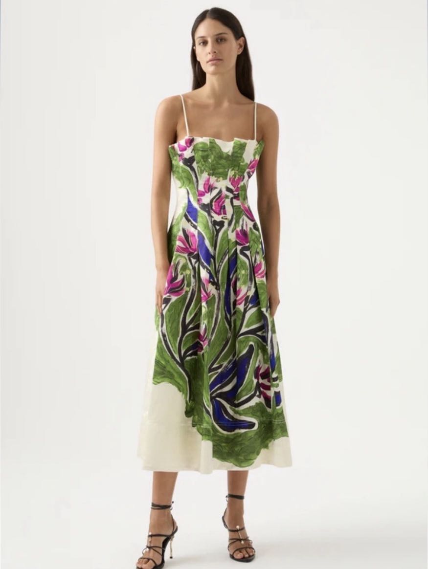 Paradiso Cinched Midi Dress