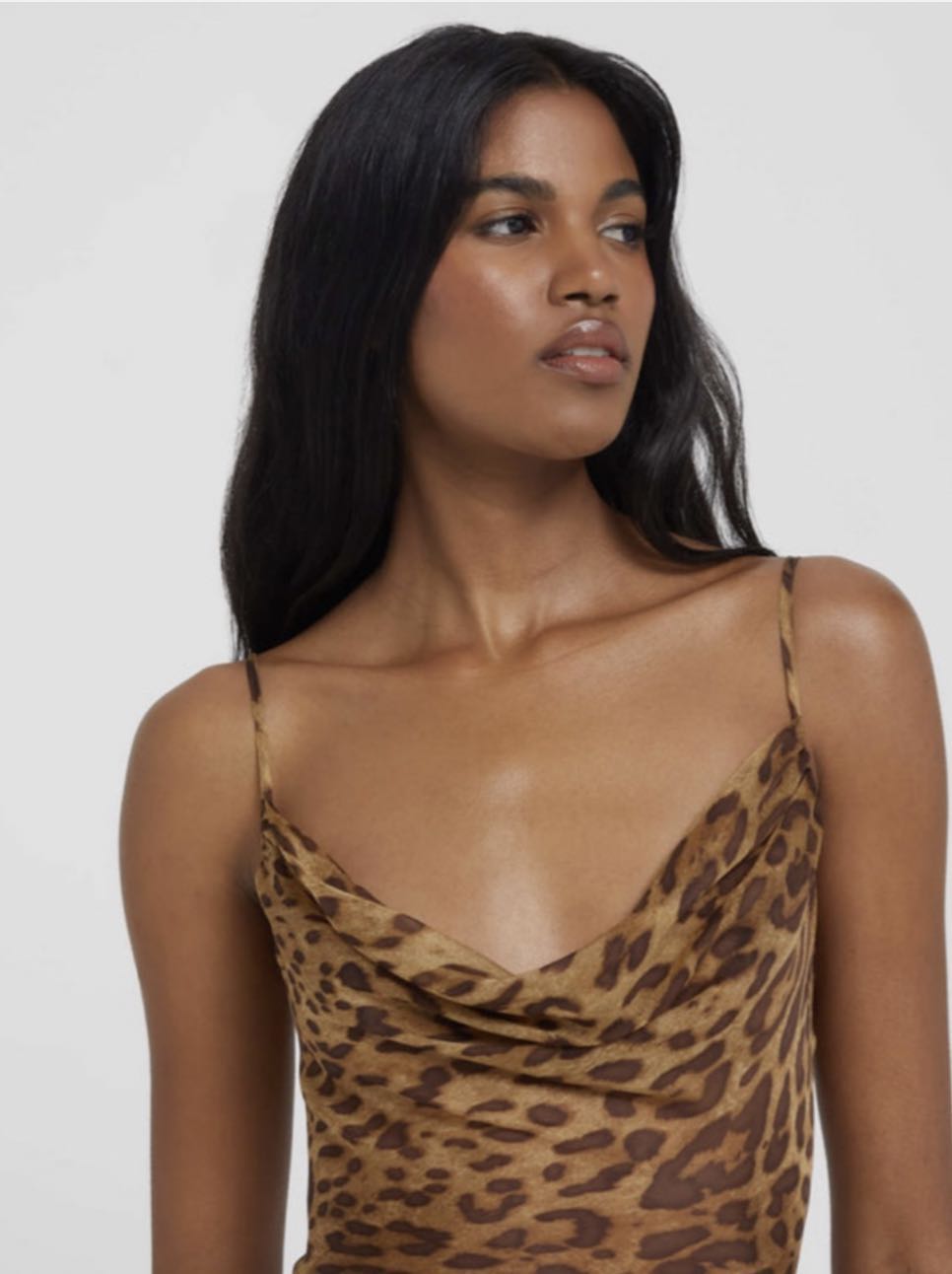 Leopard Print Slip Dress