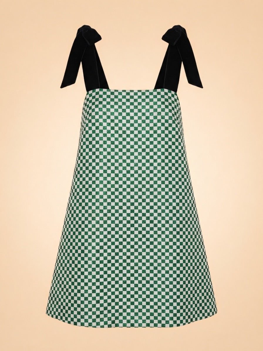 Green Gingham Dress