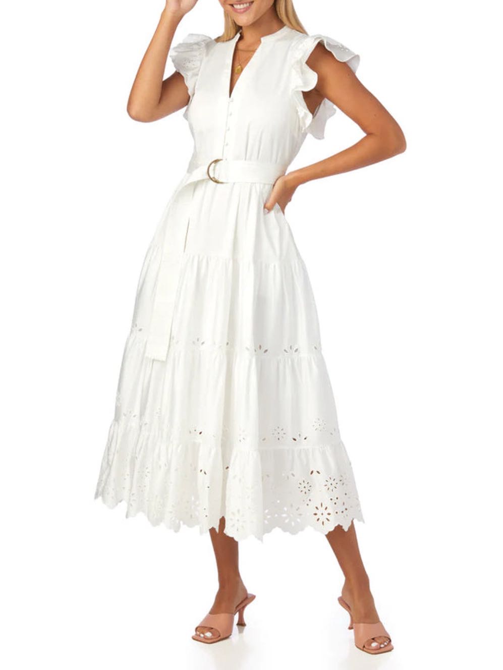 Kemble Dress in White