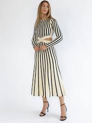 Long sleeve knitted dress