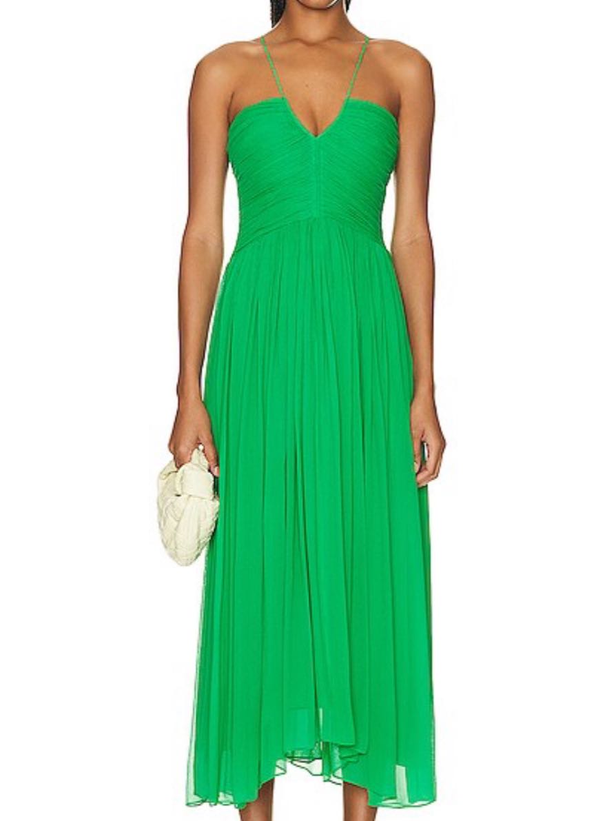 Rumi Halterneck Midi Dress i