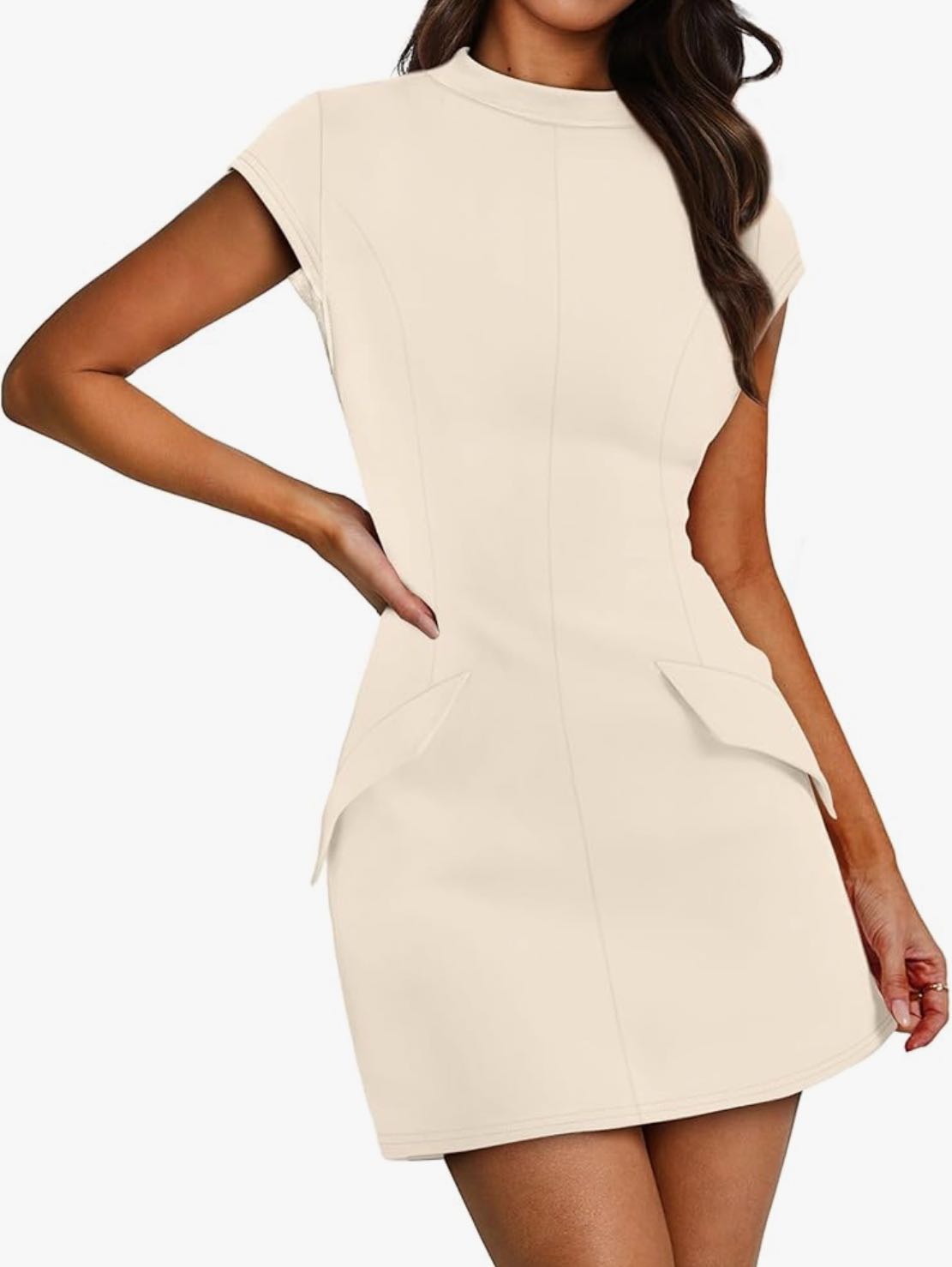 Cream baby doll dress