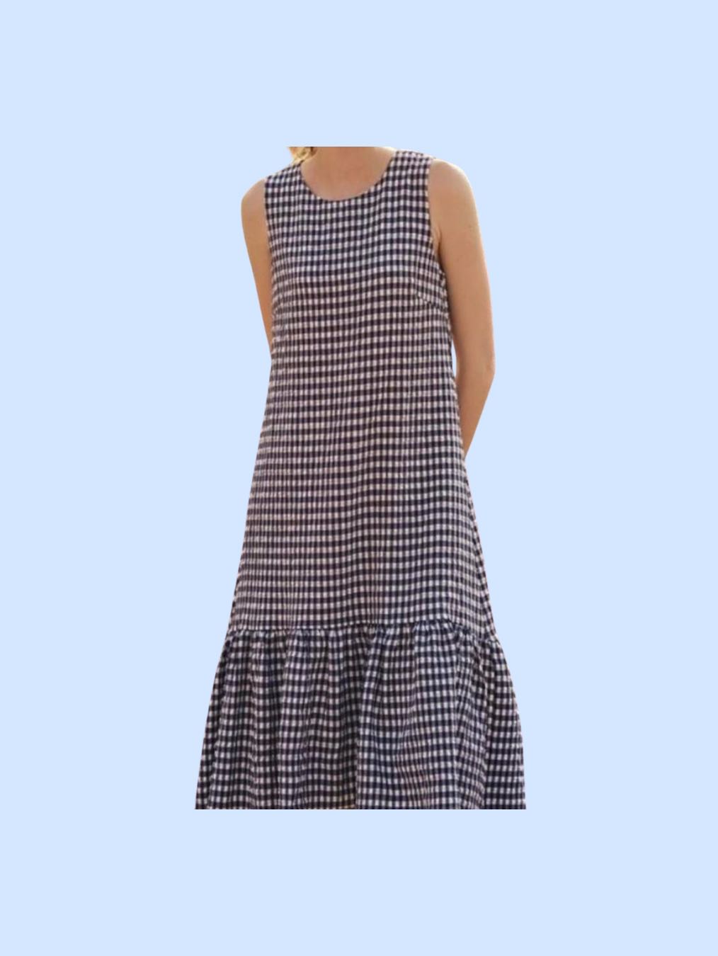 anthropologie gingham dress