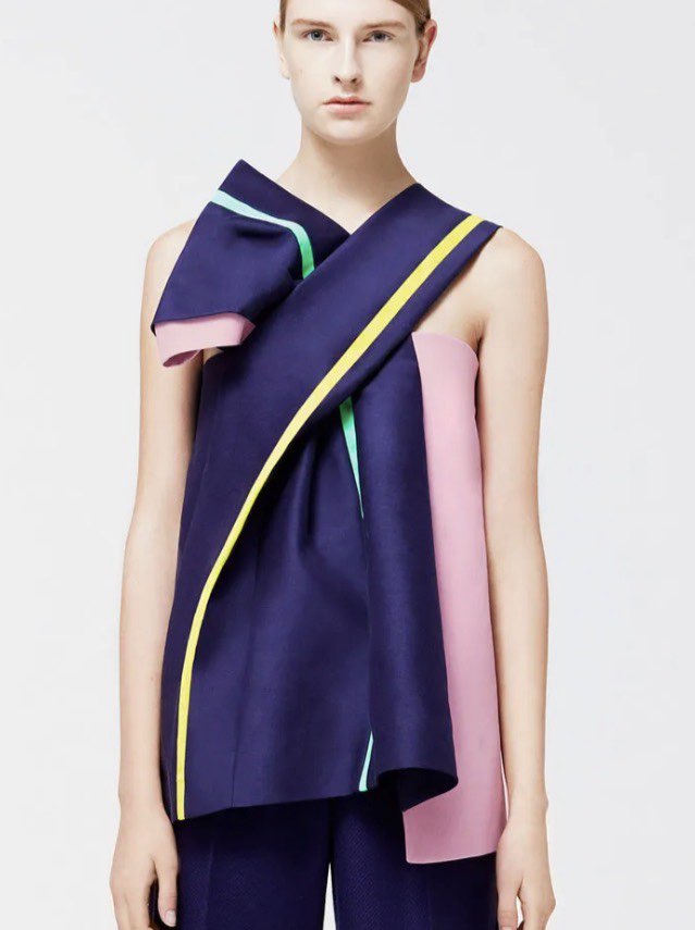 Navy bow top