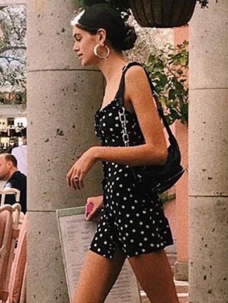 Black Polka Dot Romper
