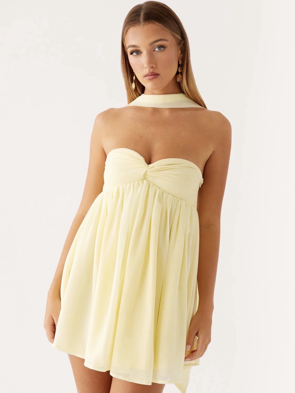 Yellow Mini Dress