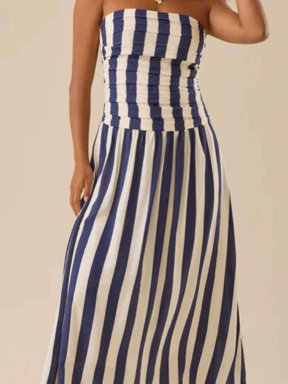 Striped maxi