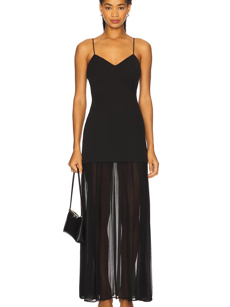 Black Sheer Maxi Dress