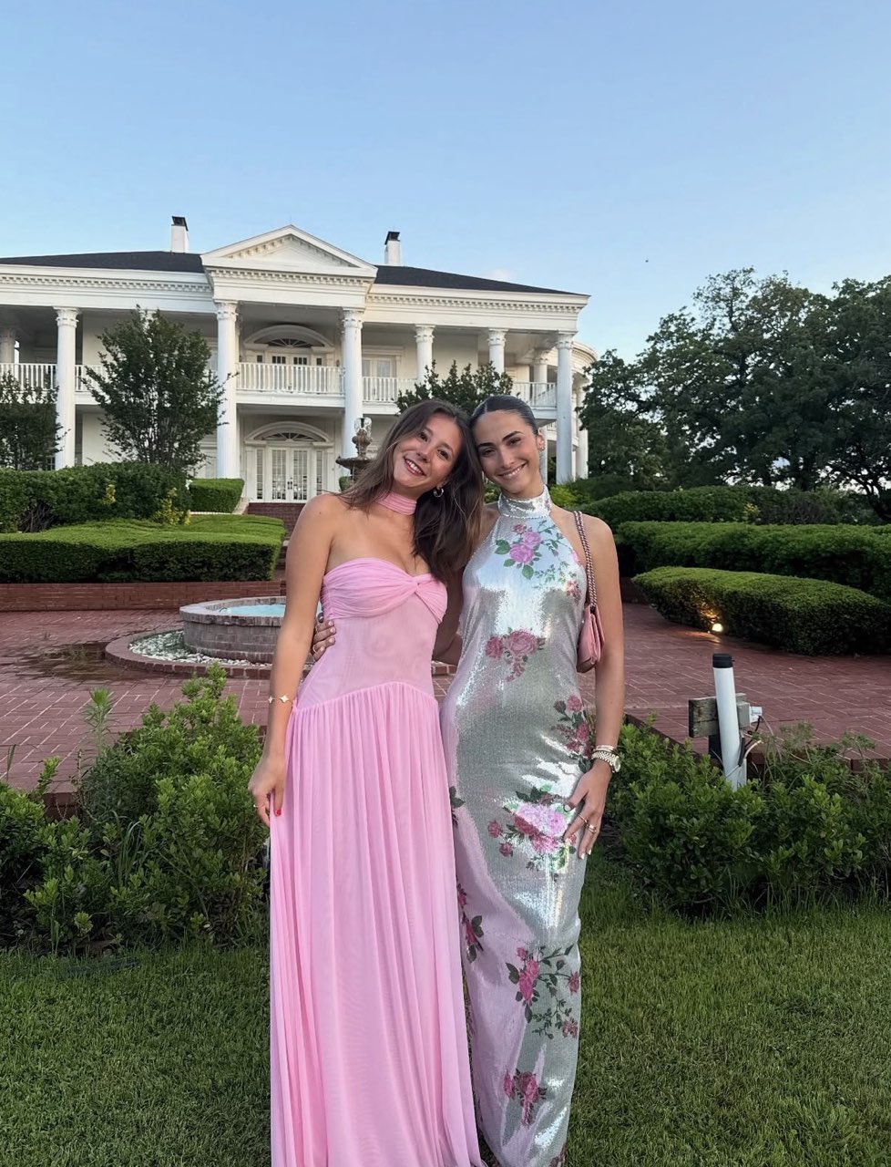 Pink Strapless Ruched Maxi Dress with Scarf