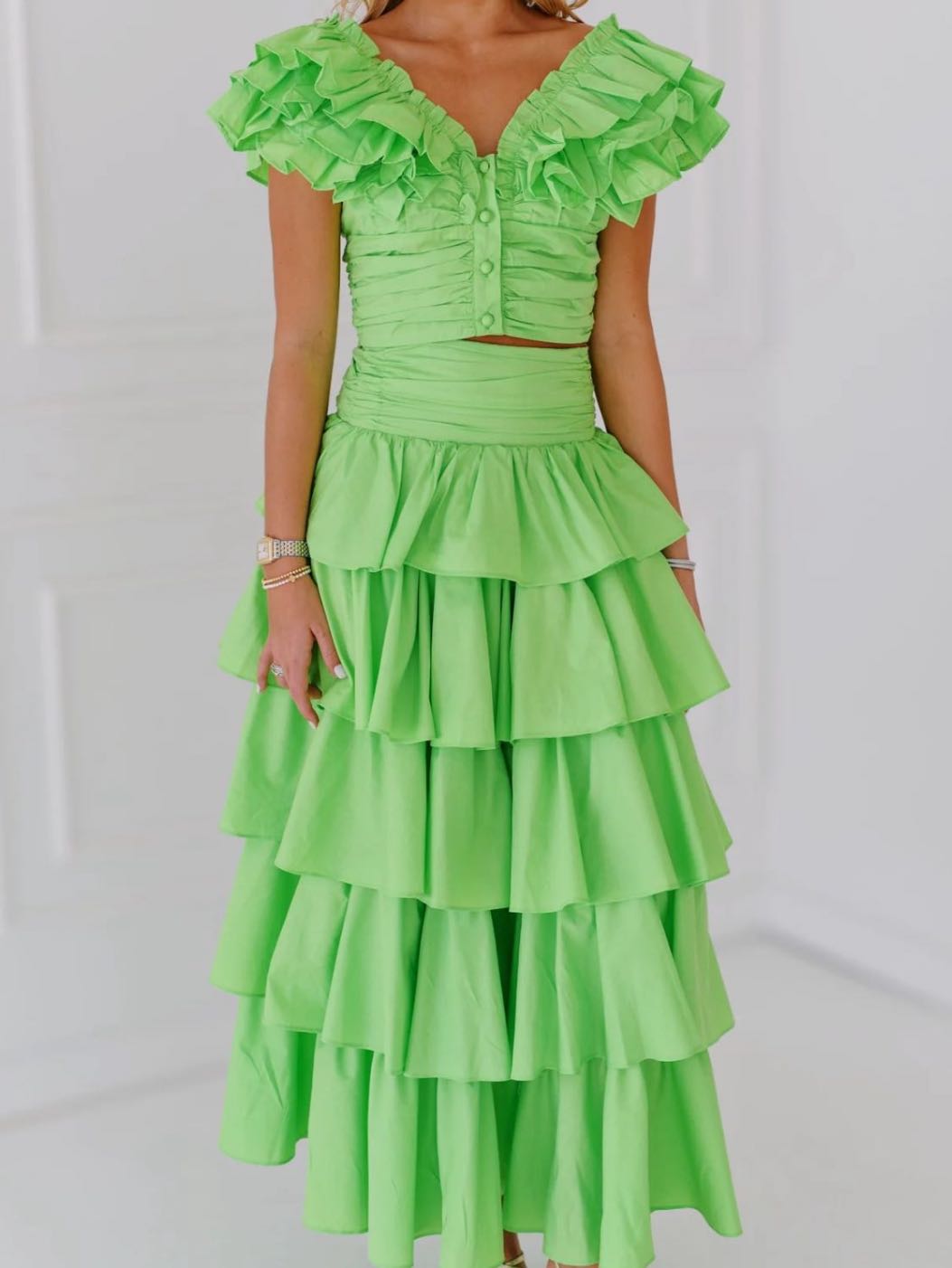 Fancy D ruffle set