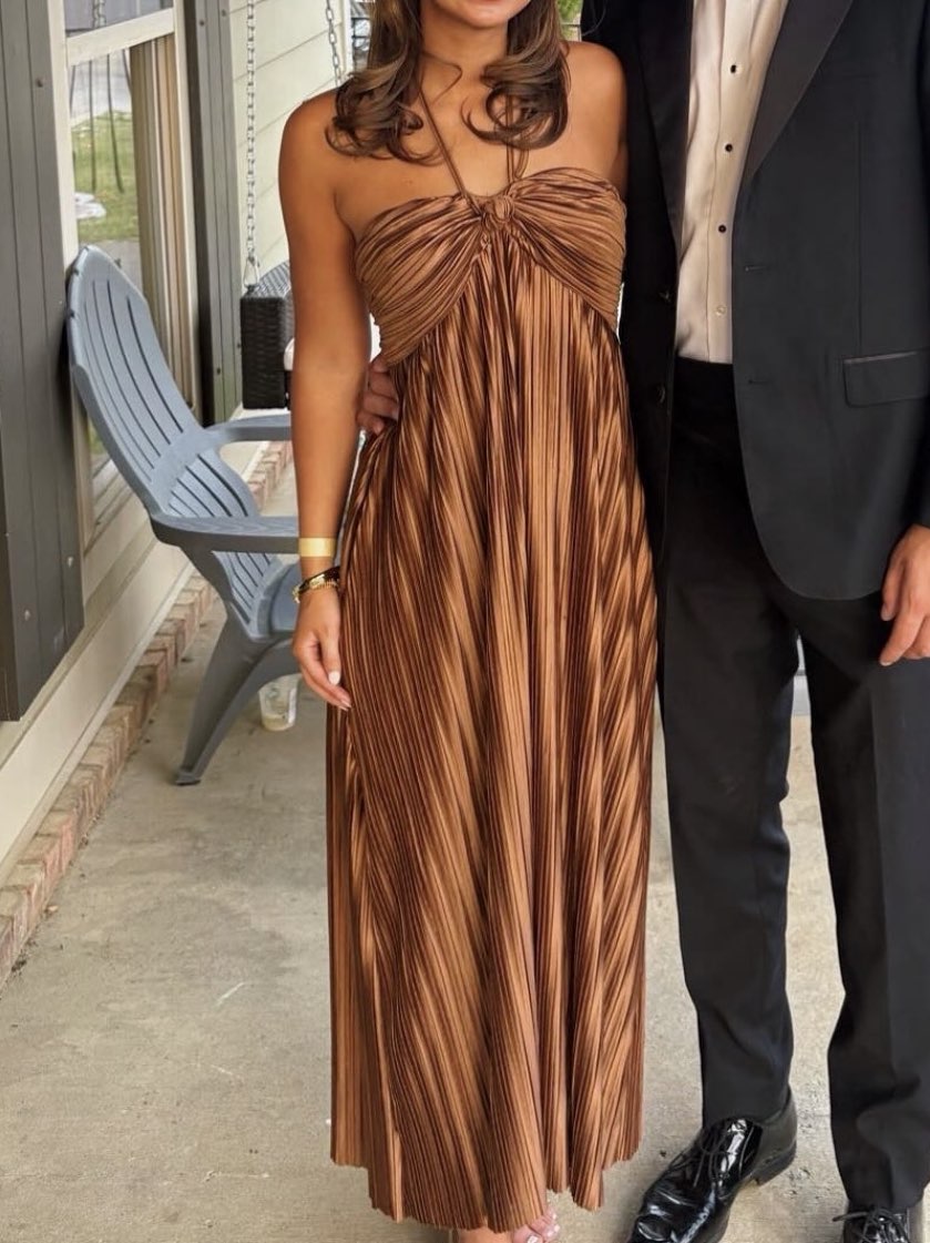 Brown formal dress