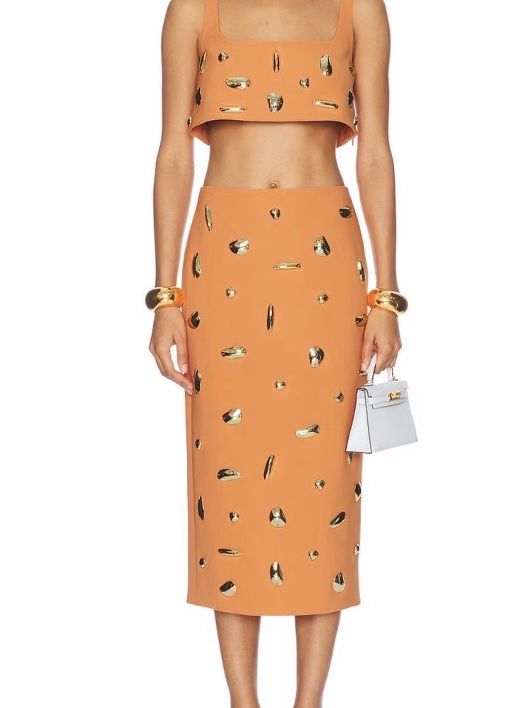 Alexis orange 2 piece Set