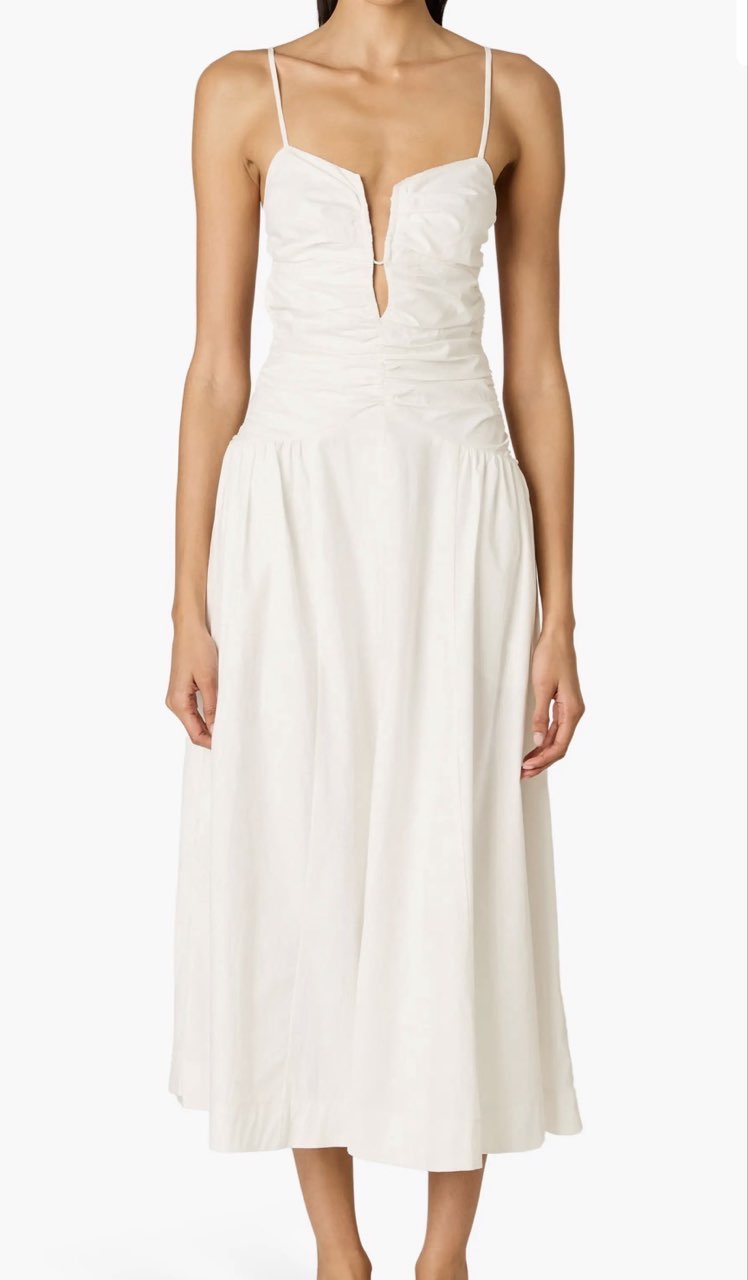 Sawtelle Sleeveless Cotton Midi Dress