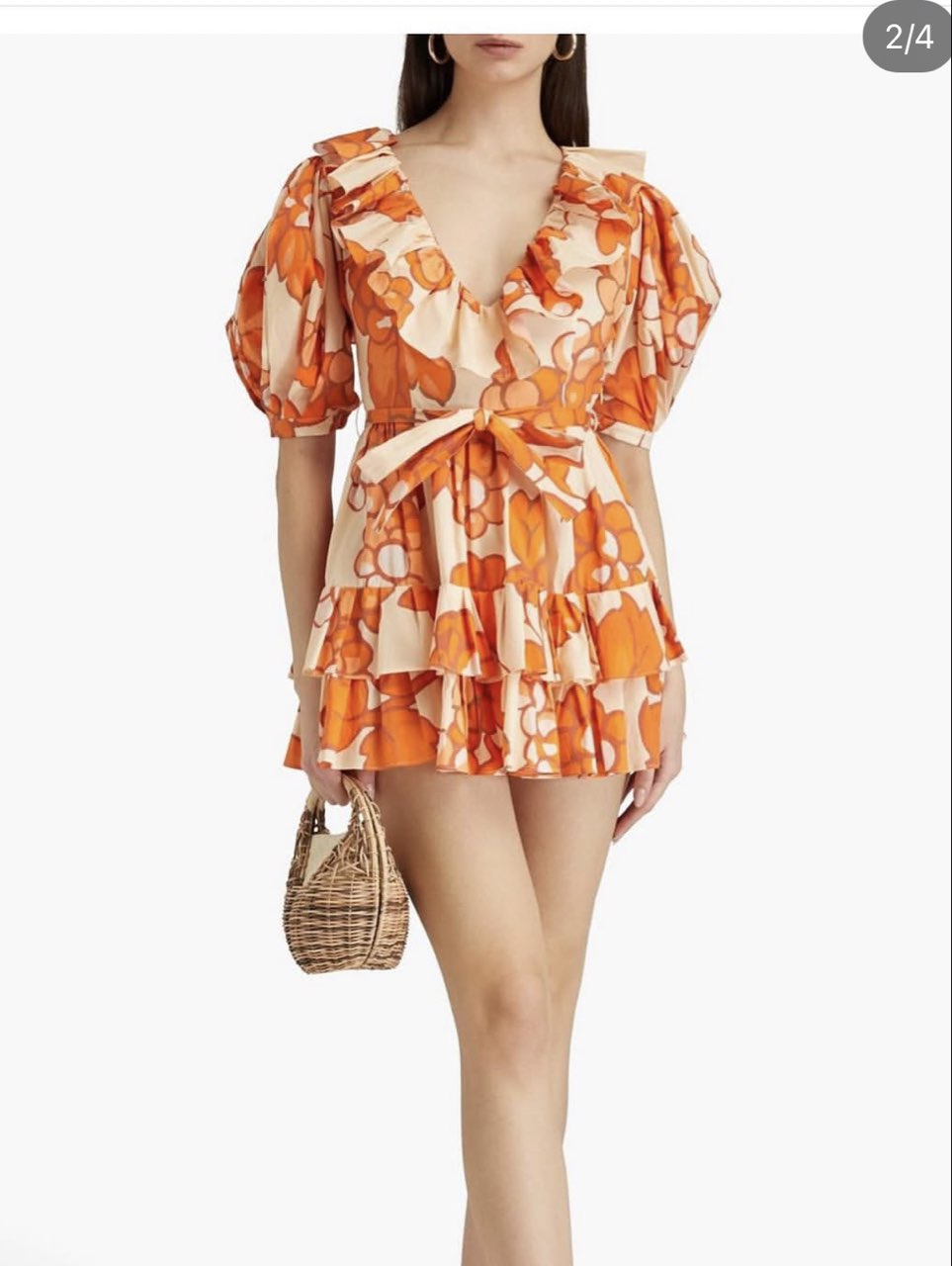 Floral Ruffle Mini Dress