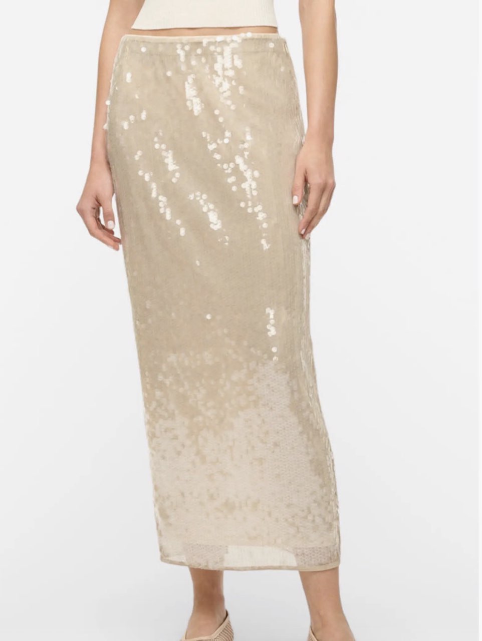 STAUD sequin maxi skirt