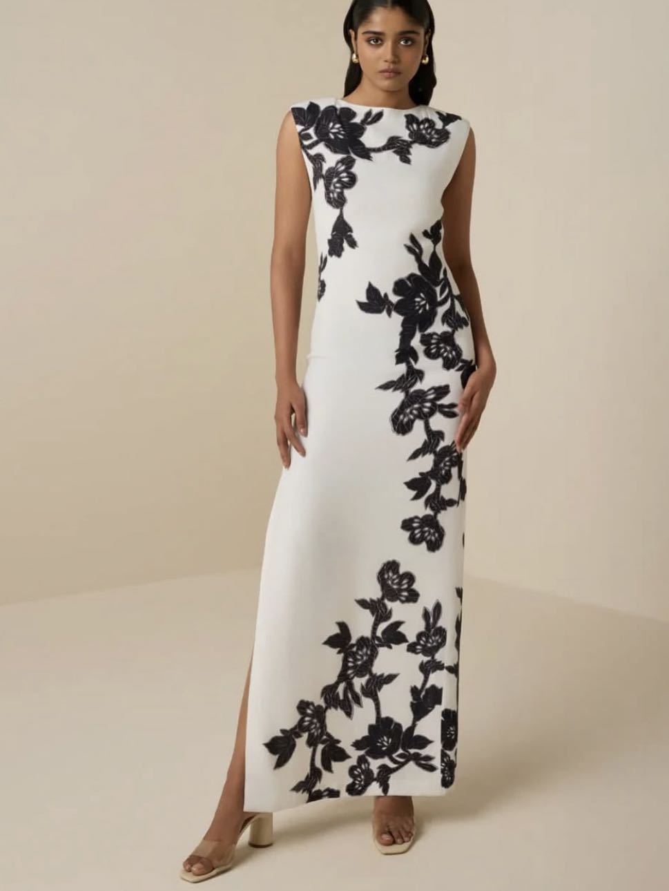 Floral Embroidered Maxi Dress