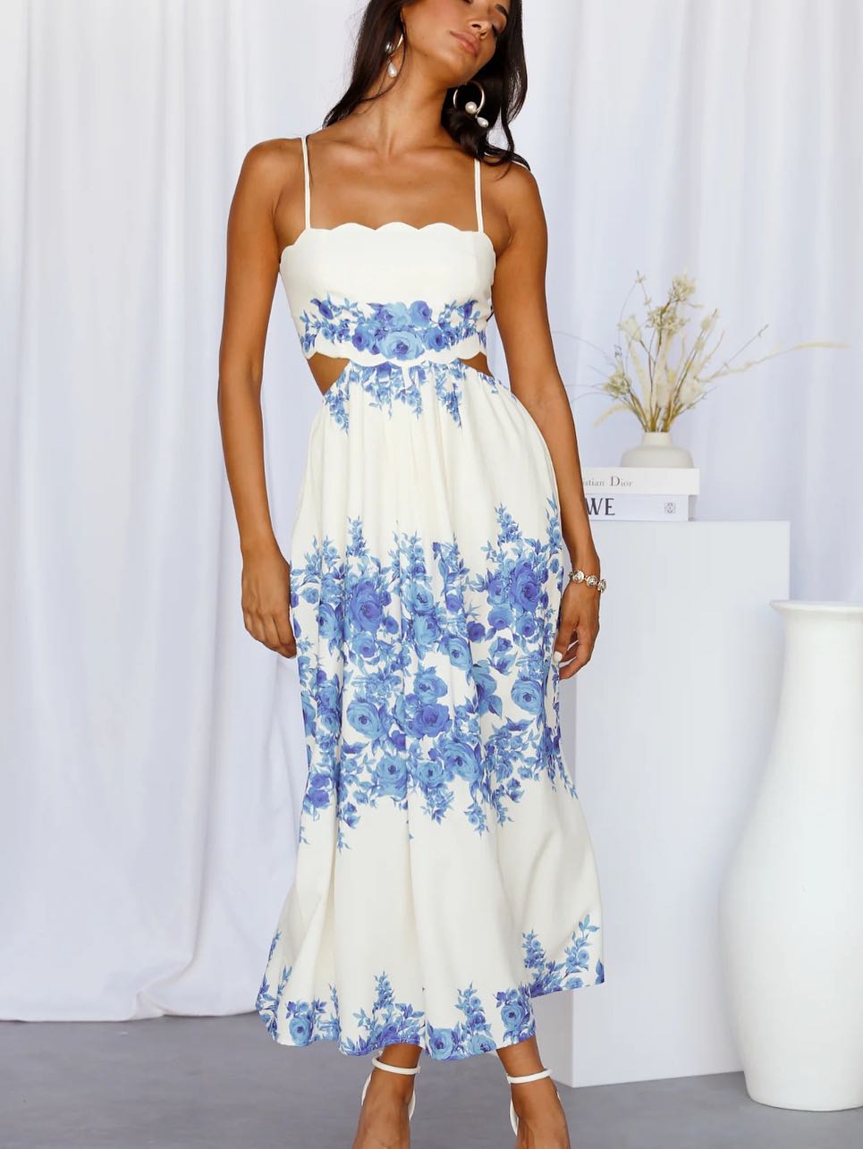 Sunny Times Midi Dress Blue